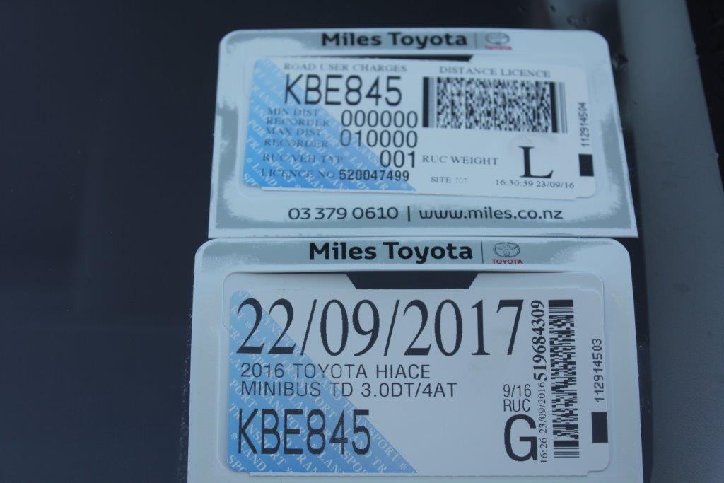 Toyota Hiace ZL MINIBUS COACH 2016 for sale in Auckland