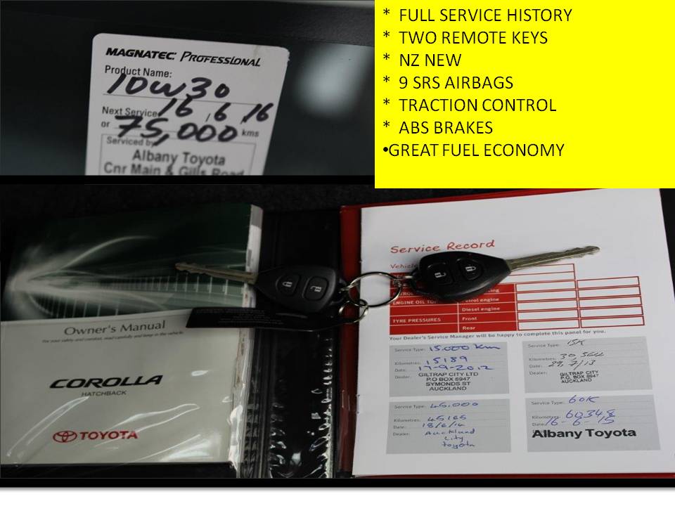 Toyota Corolla GX hatch 2011 for sale in Auckland