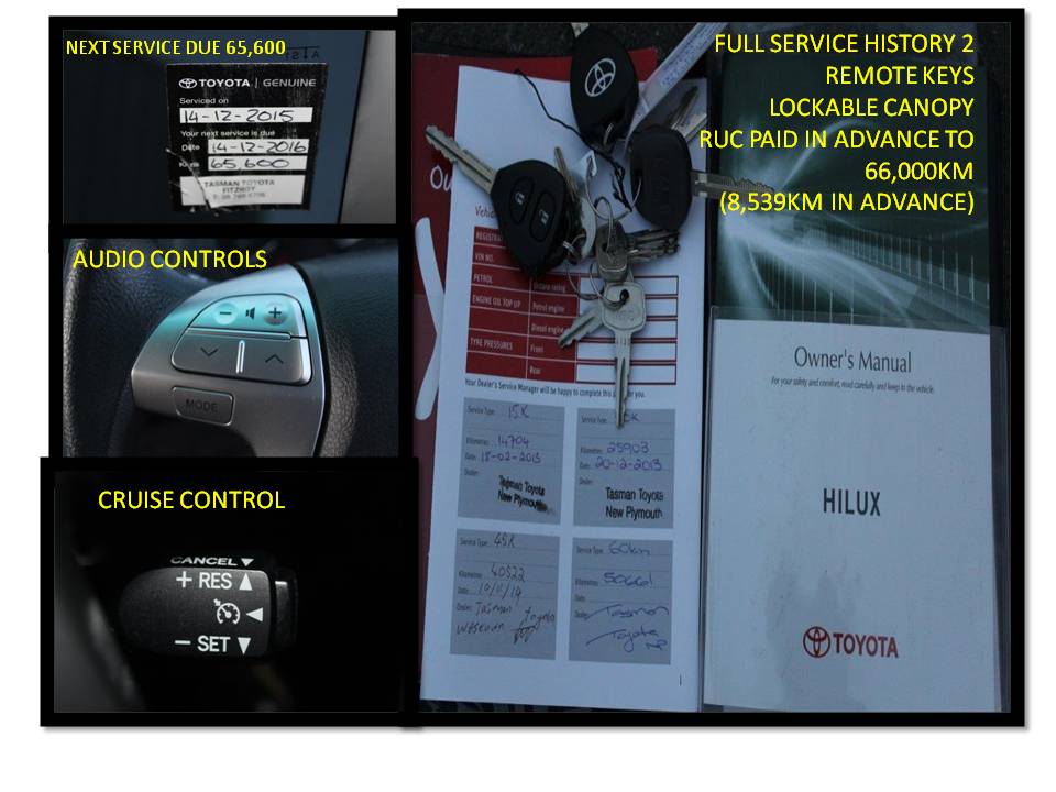 Toyota HILUX 2WD 2012 for sale in Auckland