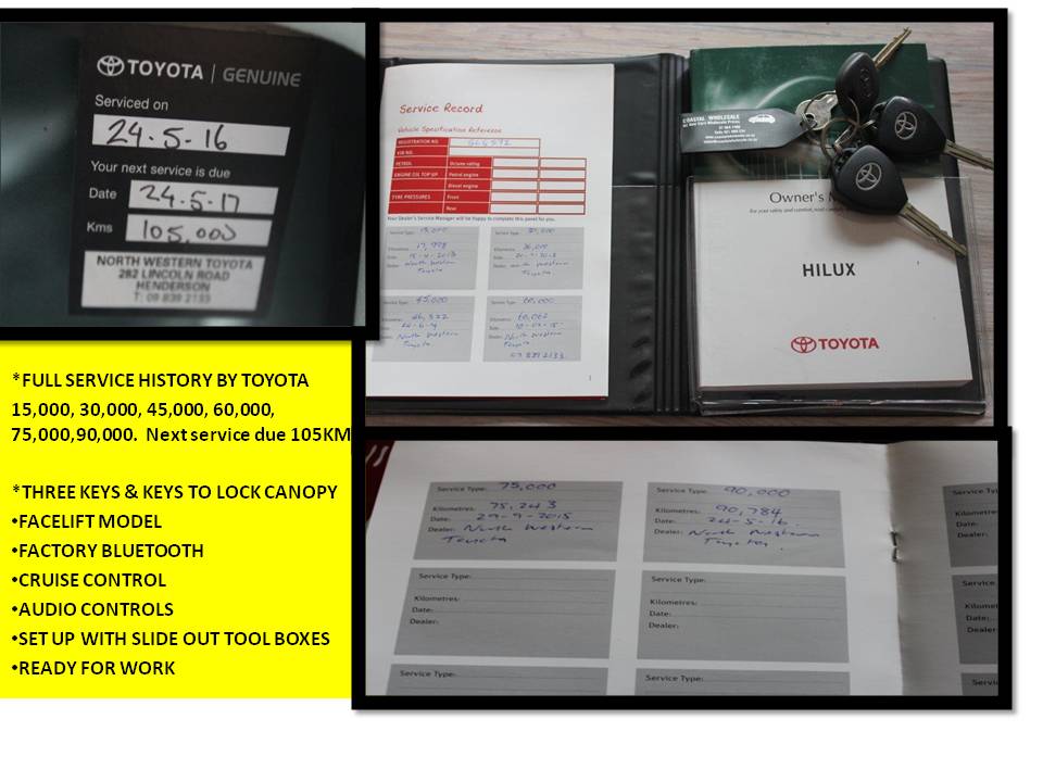 Toyota Hilux 4WD 2012 for sale in Auckland