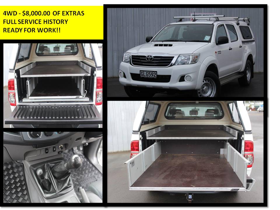 Toyota Hilux 4WD 2012 for sale in Auckland