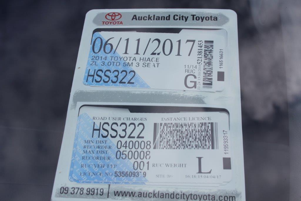 Toyota HIACE ZL 2014 for sale in Auckland